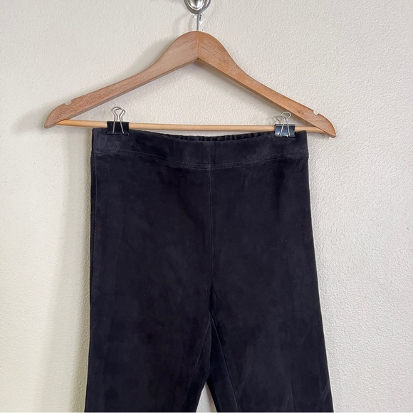 CHARLOTTE BRODY Suede Leather Leggings in Black - Picture 4 of 6
